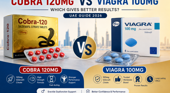 Cobra 120mg vs Viagra 100mg sildenafil tablets comparison in UAE